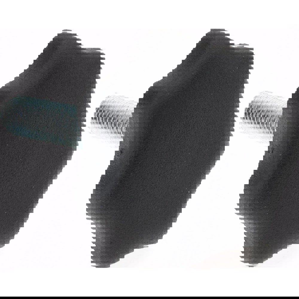 Lobed Knob: 40 mm Head Dia, 7 Points, Thermoplastic Elastomer